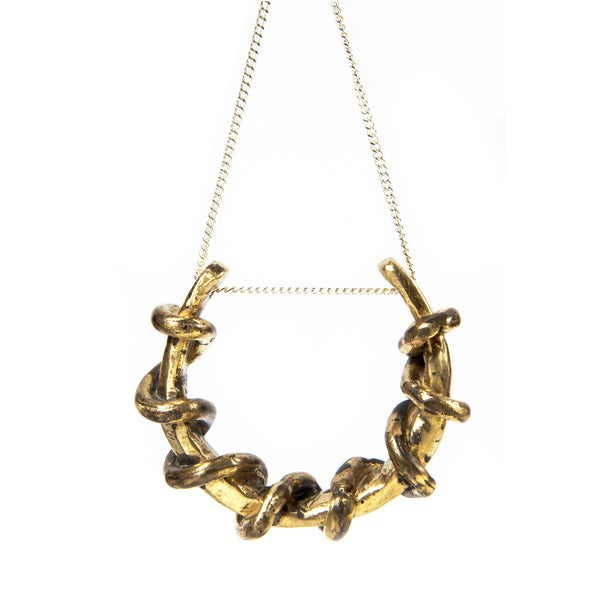 Gilded Wreath Necklace